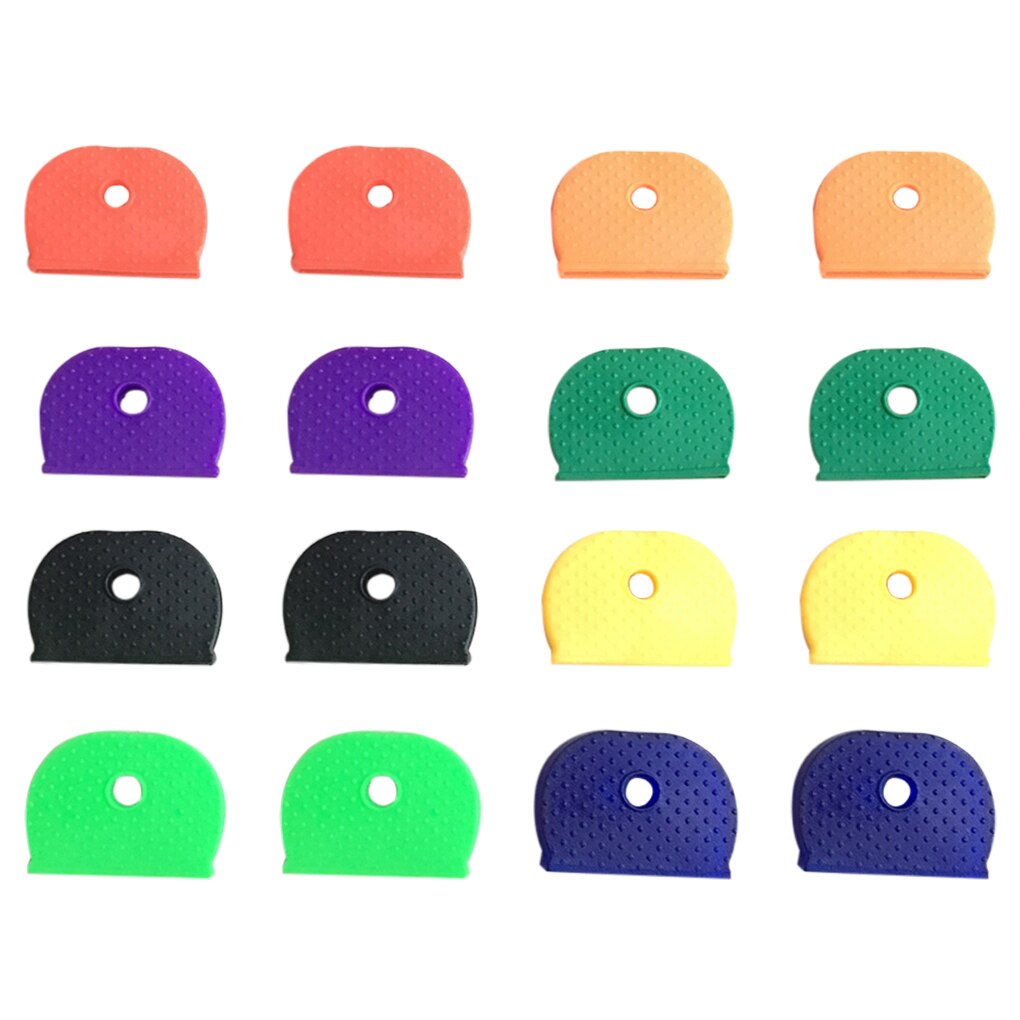 Half Round Key Caps Rubber Key Caps Universal Key Head Cover Solid Key Shell Key Caps Universal Rubber Half Round,Random Color