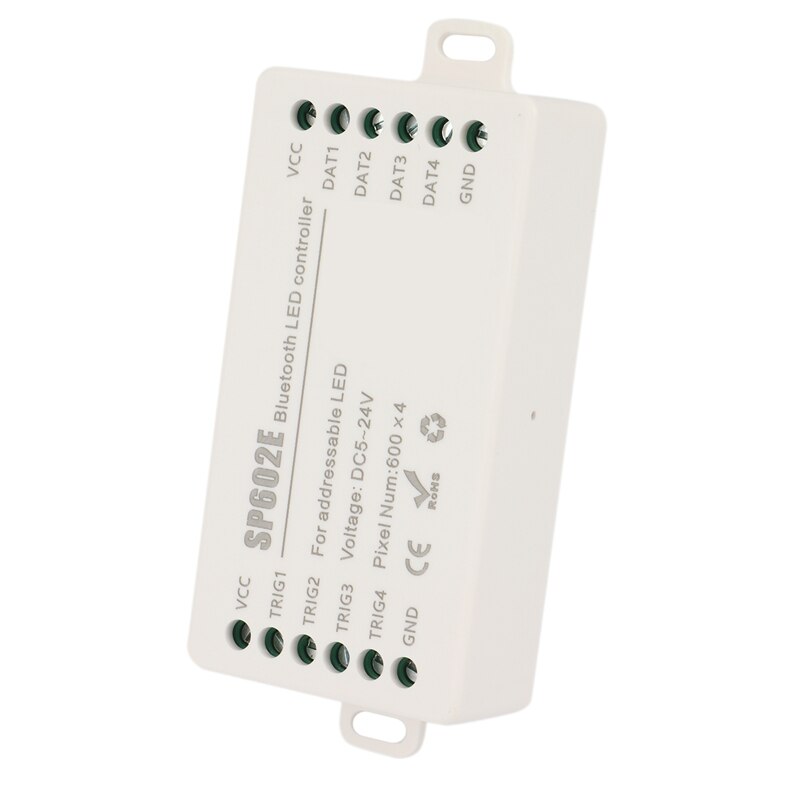 SP602E 4 Ch Signaal WS2812B Muziek Controller Ingebouwde Microfoon WS2811 WS2815 Led Light Strip Bluetooth App DC5V-24V