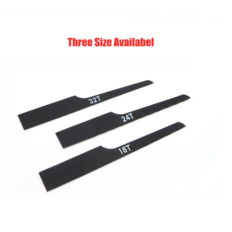 10pcs Reciprocating Air Saw Blades Carbon Steel Black Cut Tool Pneumatic 18T 24T 32T