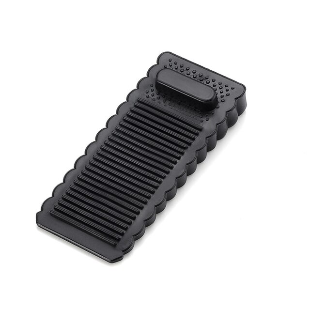 Butoir de porte de sécurité en Silicone, 6 pièces, butoir de porte à coin, pour maison, bureau, retenue arrière, Anti-Collision: Black