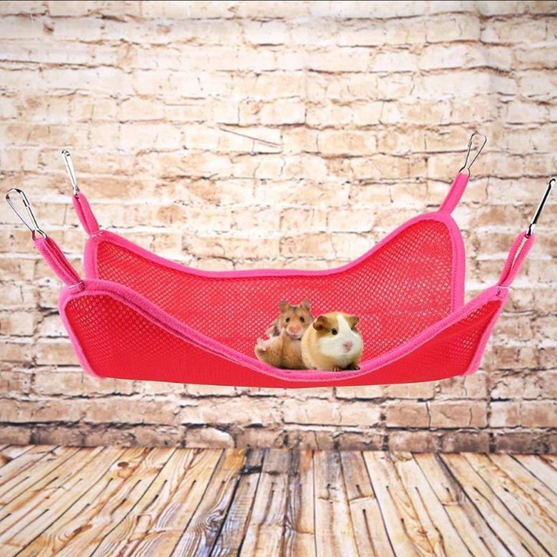 Sommer Frettchen Hängematte Atmungs Sandwich Gittergewebe Stoff Katze Eichhörnchen Hängen Hängematte Hamster Bett Weichen Hause KäFeige Kätzchen Spielzeug