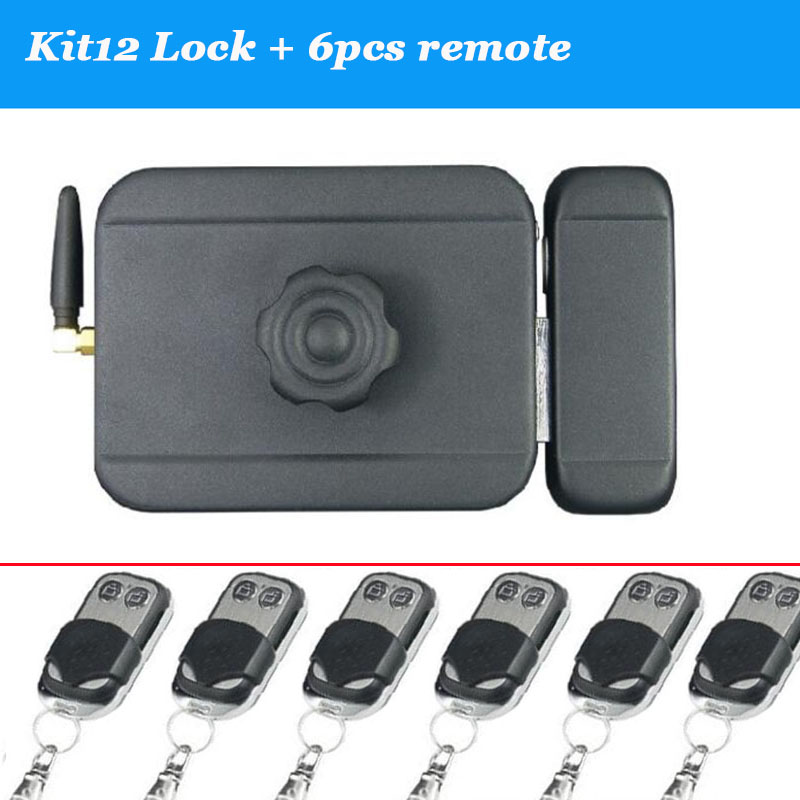Kauko-oven lukko aa paristokäyttöinen langaton elektroninen lukko ei johtoa autolock oven portin sisäänkäynti tai avainpoistumiskytkin: Sarja 12