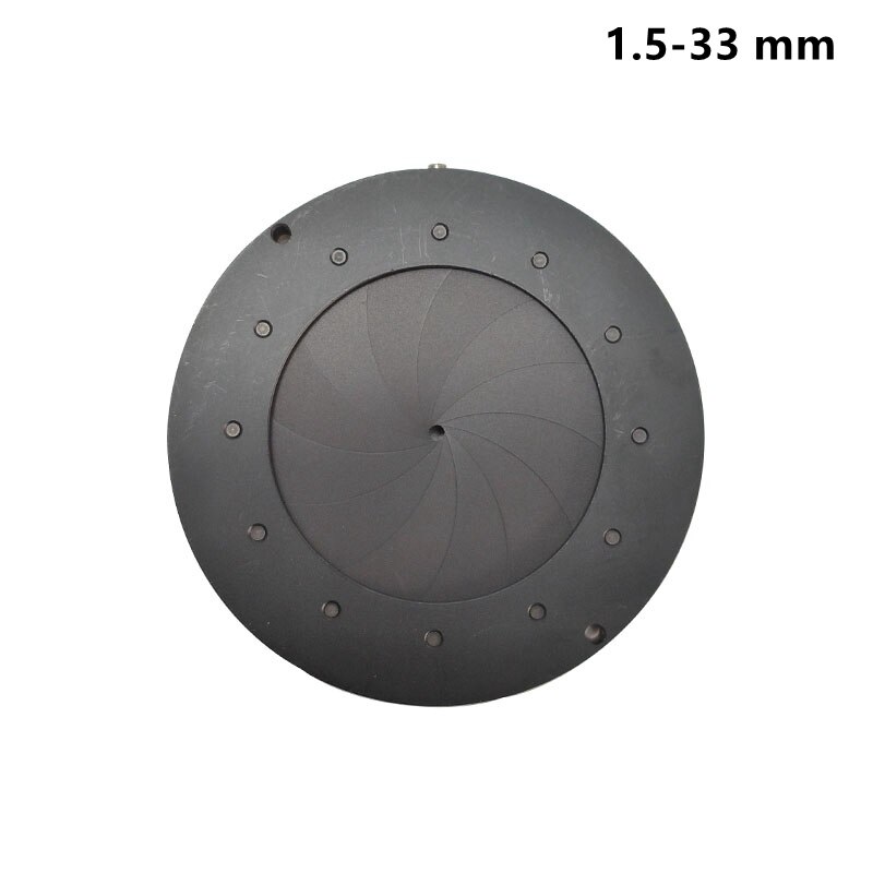 Metalen Zoom Optische Iris Diafragma Diafragma Condensator Digitale Camera Microscoop Adapter Microscoop Accessoires Voor Camera Lens: ID007