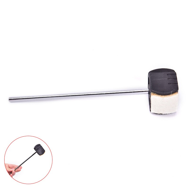 Drum Beater Felt Hammers Bass Kick Drum Hammer Beater Felt Pedal Beats For Percussion Stainless Steel Drummer Instrument