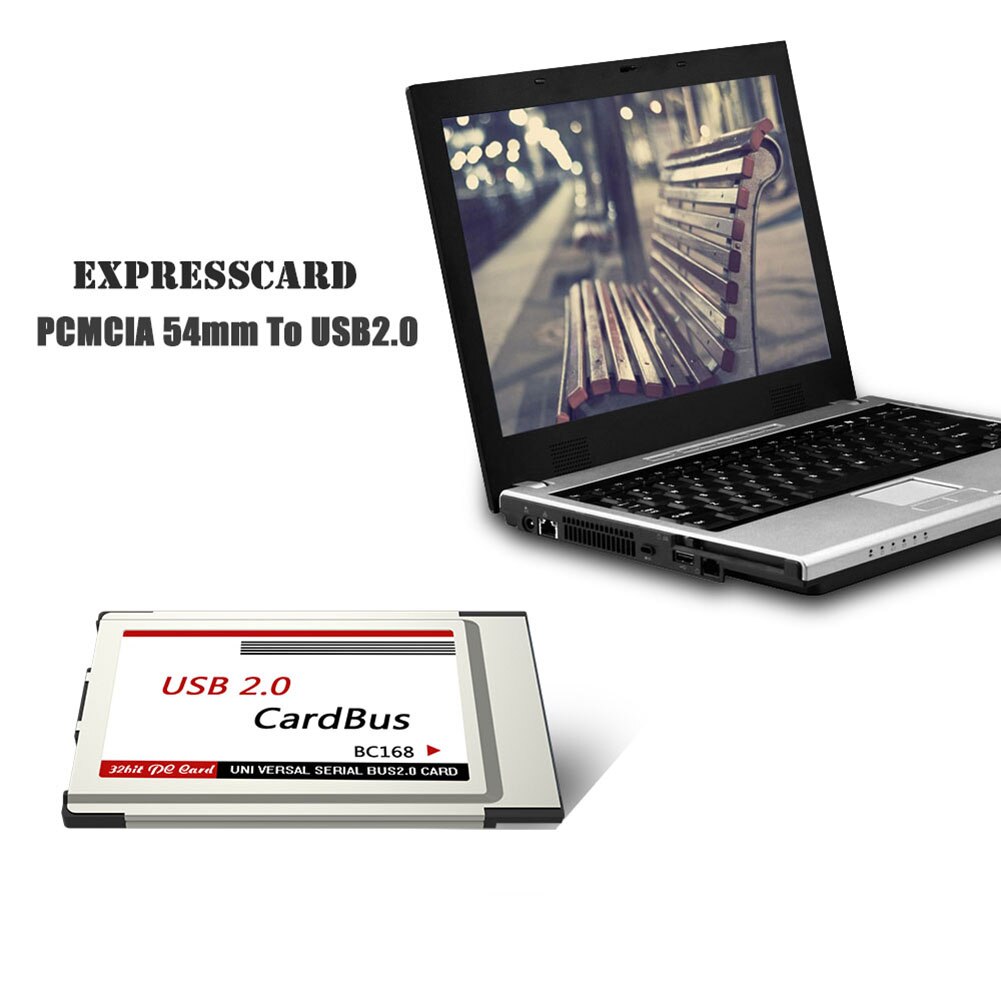 Convertidor de PCMCIA a USB 2,0 para ordenador portátil, adaptador de tarjeta Express PCI de 2 puertos,