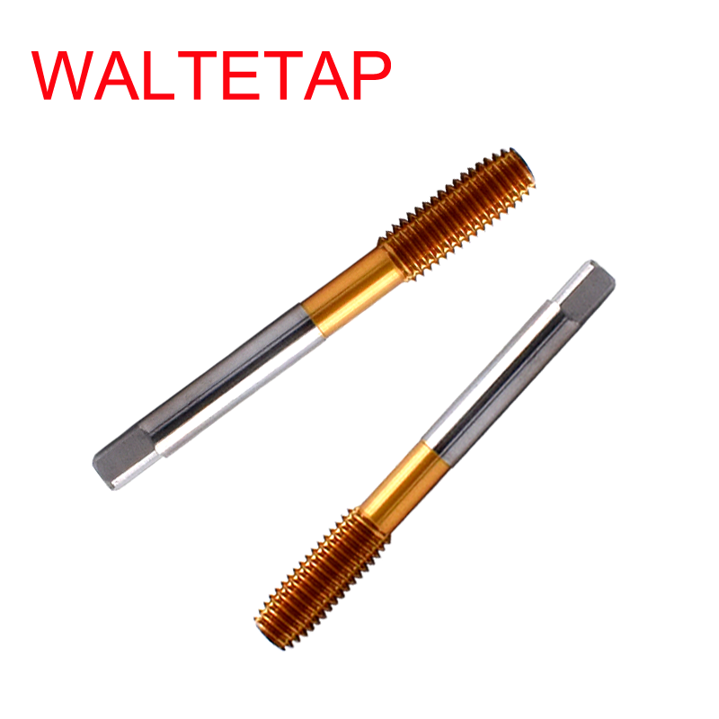 WALTETAP HSSE With Tin Fine Thread Left Hand Forming Tap M4 M5 M6 M8 M10 X0.5L X0.75L X1L Machine Screw Threads Roll taps