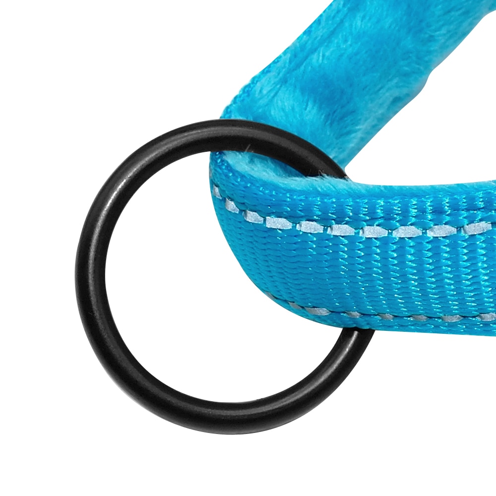 Pitbull Dog Harness Reflective Bull Dog Harness Step In Walking Pet Pug Harnesses for Small Medium Large Dogs Blue Black XS M L