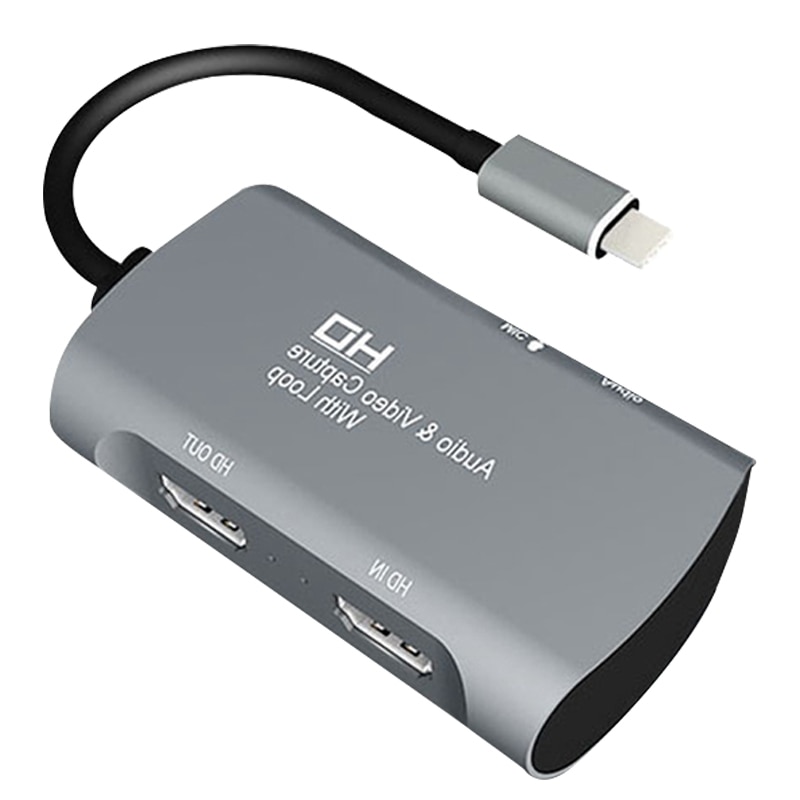 4K Video Capture Card 1080P 30Fps Full Hd Usb Naar Hdmi Video Capture Recorder Apparaat Game Capture Box for A Pc Mac Os: Default Title