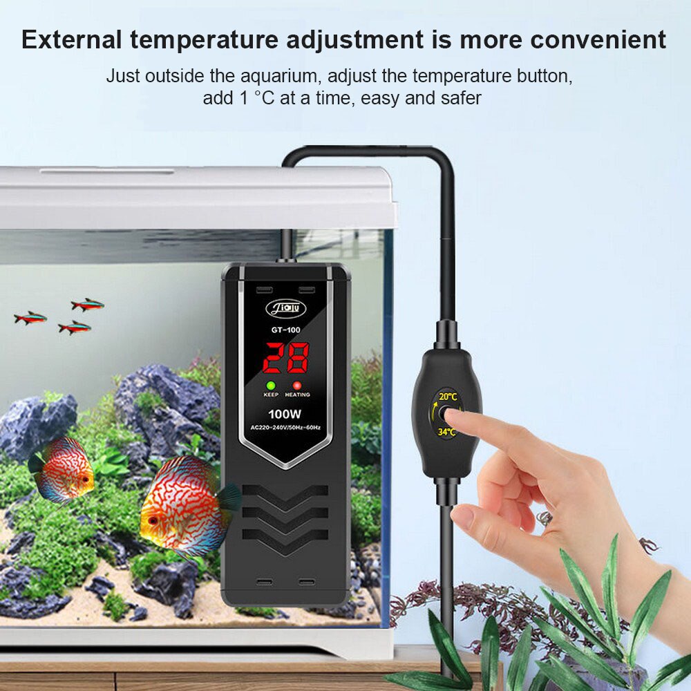 SUNSUN 220-240V GT-50/100/300/500/800/1000 PTC Fish Tank Heater Automatic Constant Temperature Explosion Proof Warmer