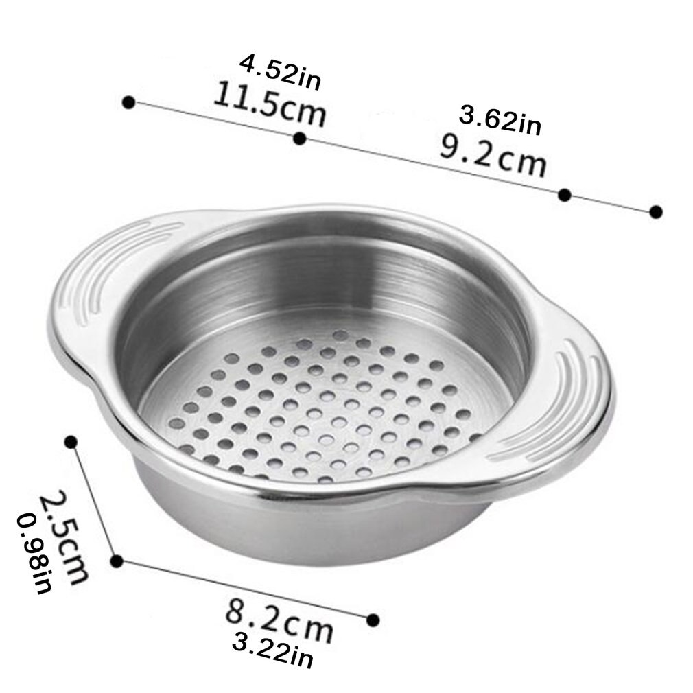 Stainless Steel Food Can Strainer Sieve Tuna Press Lid Oil Remover Drainer Can Water Filter Colander Kichen Tool Home Gadgets