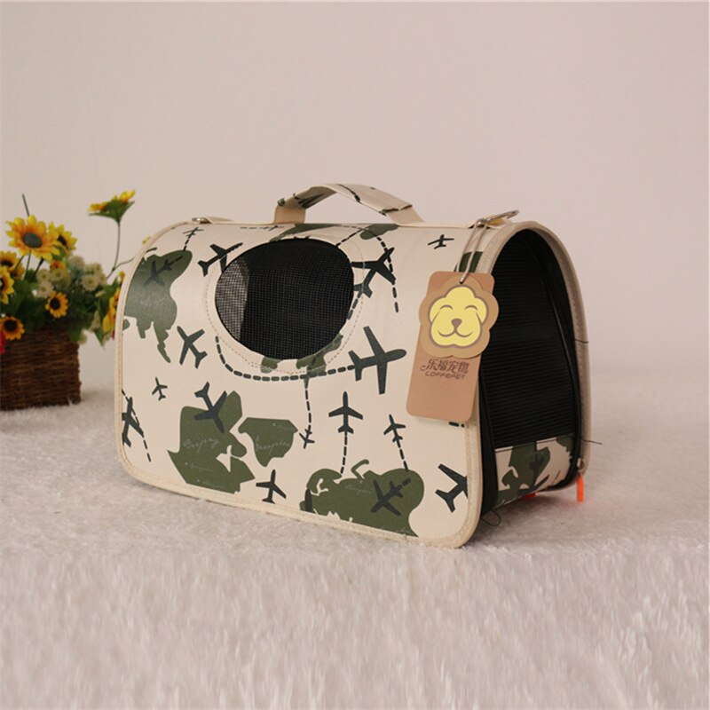 Dog Cat Carrier Backpack Travel Breathable Pet Bag Out Folding Shoulder Messenger Bag for Small Dogs Pet Suppliers