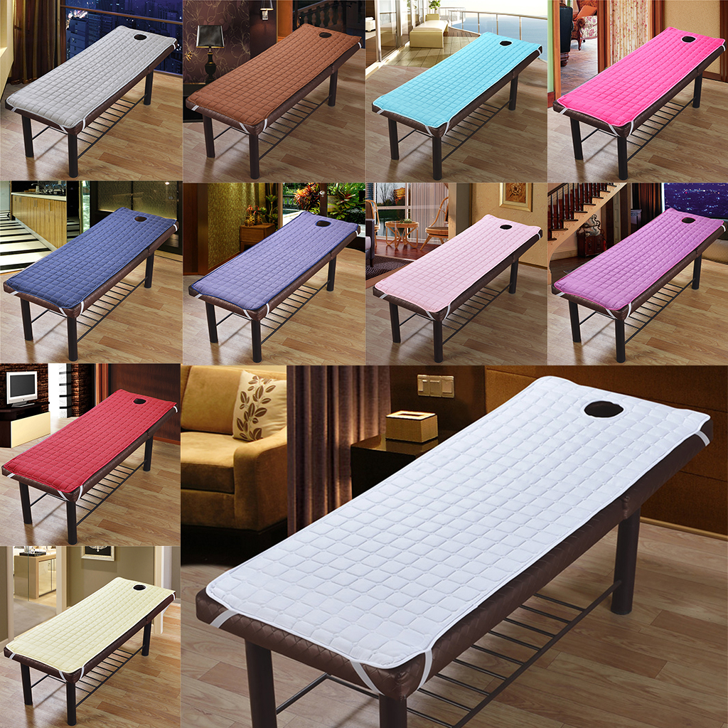 Couverture de Table de Massage doux beauté | Drap de lit de SPA, protecteur de matelas avec trou de respiration, 180x60cm