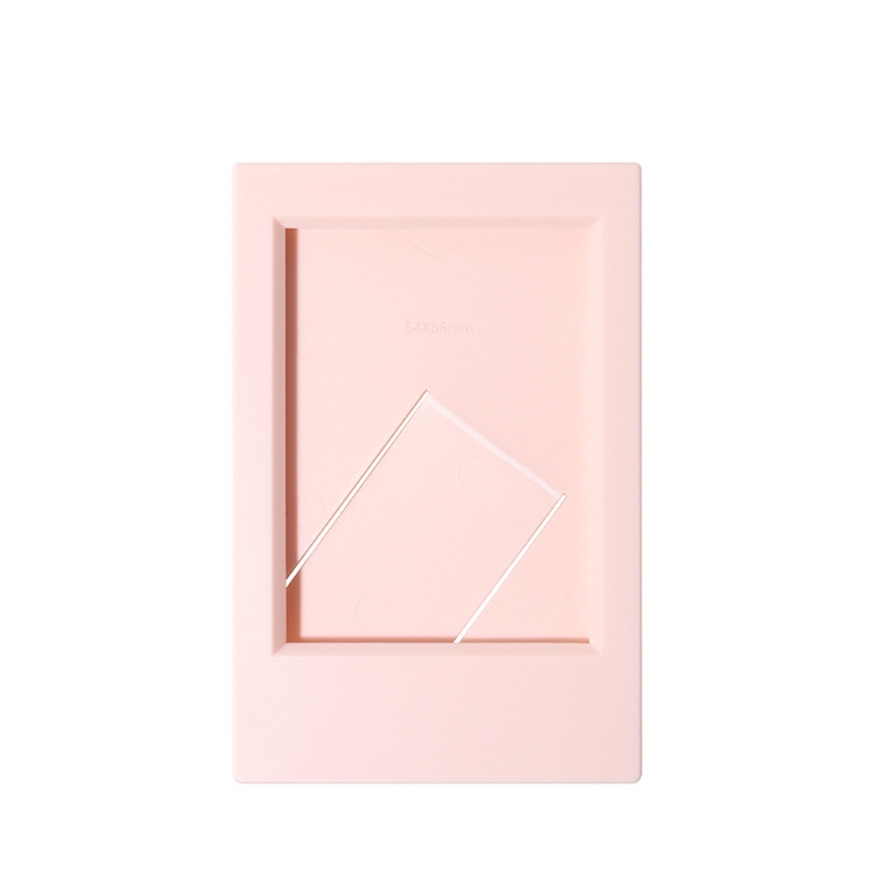 3 Zoll Mini-Foto rahmen für Polaroid Bilderrahmen Tischplatte Foto karte Anzeige Schreibtisch-Ständer Heimat Sekretariat Dekorationen: Rosa