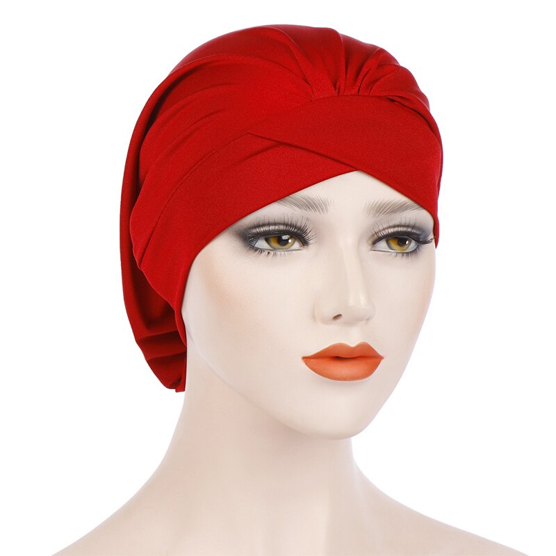 Casquette pour cheveux longs, confortable, doux, lisse, large, latéral, chapeau de nuit, Turban, chimiothérapie, indien, pour Salon de maison
