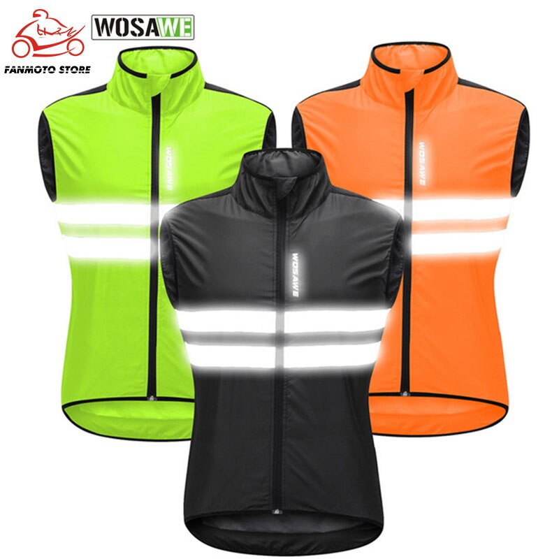 Motorcycle Mountain Bike Sleeveless Jacket Lightweight Windproof Cycling GILET Men or Women Cycling Windbreak Vest Mtb Wind Vest