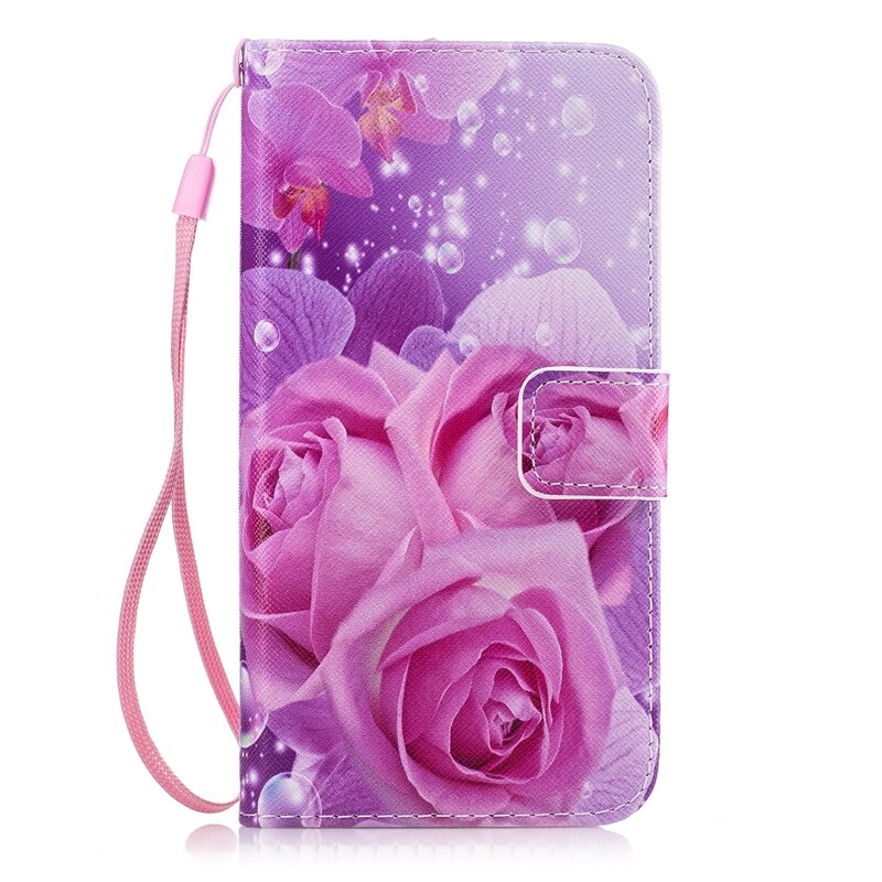 Funda de cuero con tapa para Huawei, carcasa suave tipo billetera para Huawei Y5 II 2 Y5II / Y6 ii Compact CUN-U29 CUN-L21, Honor 5A CUN-L01 CUN U29 L21: Rose
