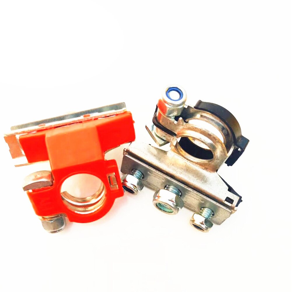 Battery Terminal Connectors with 3 Way, Top Post Battery Terminal Ends Copper Plate Positive and Negative Applicated in Car,Boat