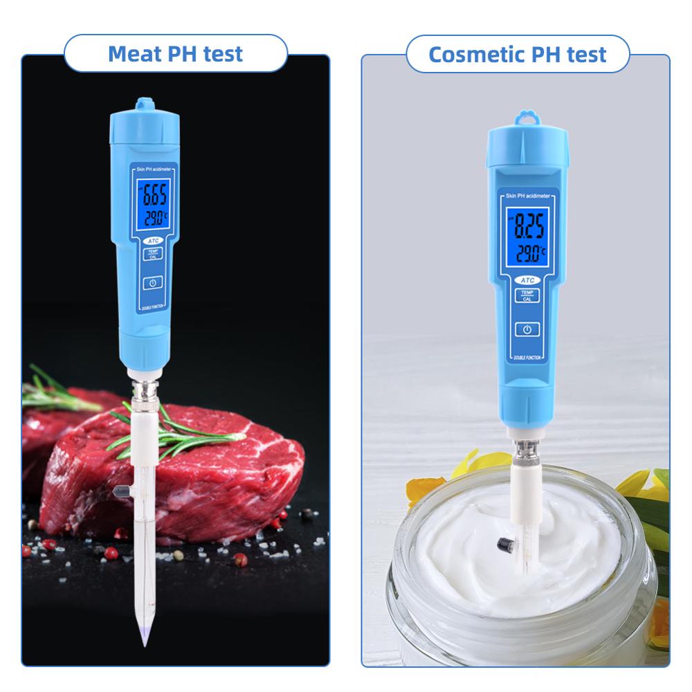 yieryi Automatic Calibrating ph Meter For Tapered Loose Soil Hydroponics Replaceable Probe For Cheese, lab, drinking water