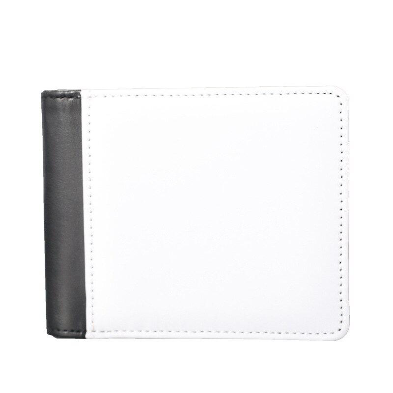 3PCS Bulk Sublimation Blanks Wallet for Men Women One Side Printable PU Wallet with Cards Slots Heat Press Products: Black