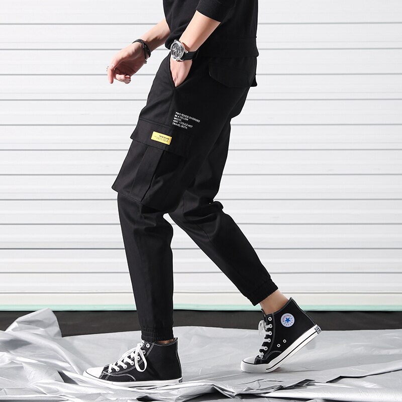 Singleroad joggers mænd cargo bukser harem hip hop multi-pocket bukser mænd streetwear sweatpants casual bukser mand