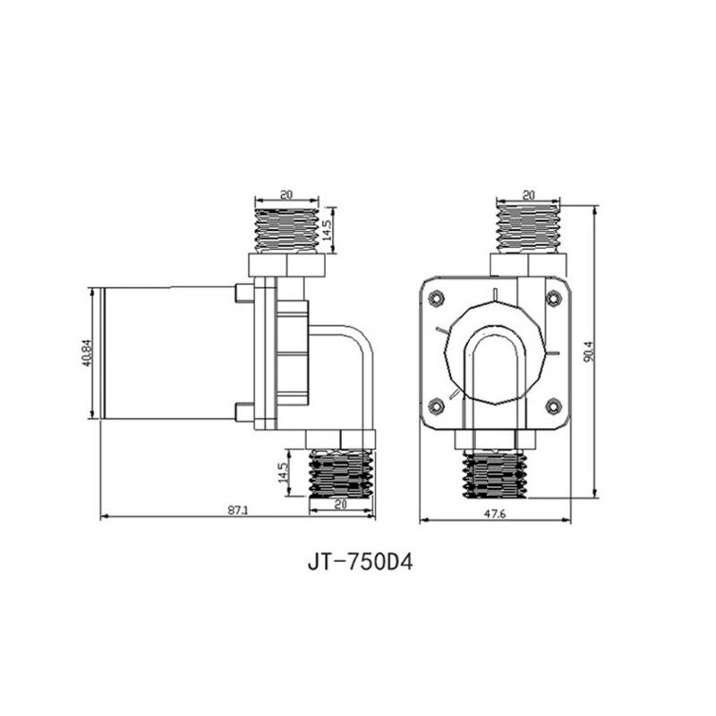 DC 12V D4 Interface Micro Submersible Water Booster Pump Replacement JT-750D Solar Water Heater Accessories Parts