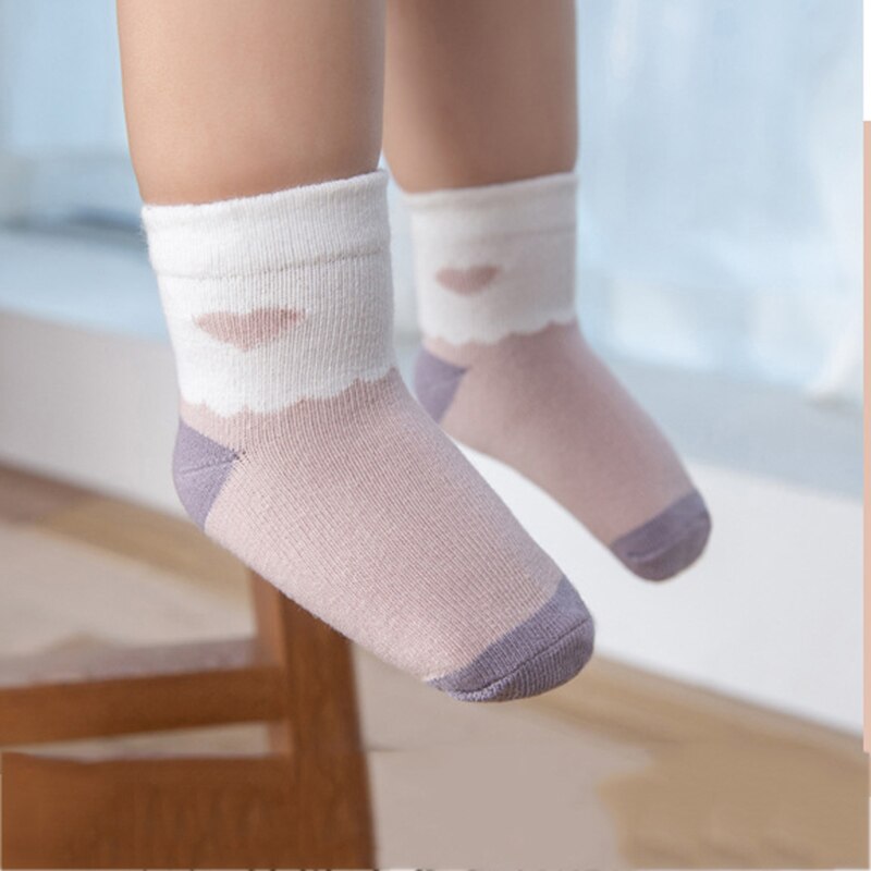 5pcs Baby Socks Boys Girls Sock Soft Cotton Cute Cartoon Pattern Kids Socks Suitable For 1-12Y