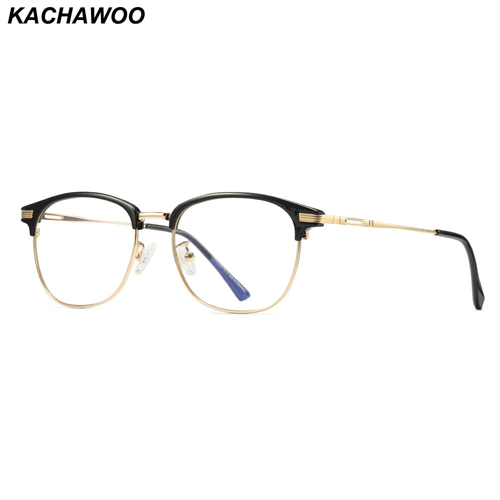 Kachawoo  tr90 silmälasien kehykset miesten optiset puolimetalliset anti blue light lasit kehykset naisten tietokonelasit