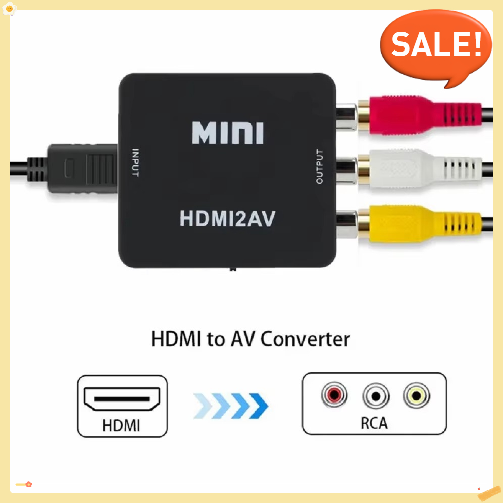 Hdmi-kompatibel til av rca-adapter hdmi-kompatibel rca av cvsb lr-videokomposit av-scaler-konverter til pc hdtv-projektor: Kongeblå