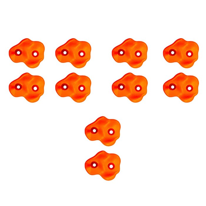 10 Stks/set Rock Muur Klimmen Houdt Voor Kinderen, Indoor En Outdoor Speeltuin Spelen Set Slide Accessoires Met Montage Hardware: 10PCS Orange