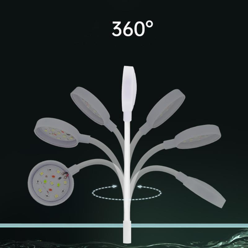 55 -kF -Rotatable -LED -Aquariumleuchten sauberes Wasser wachsen Aquariumlandschaftsclip Lampen