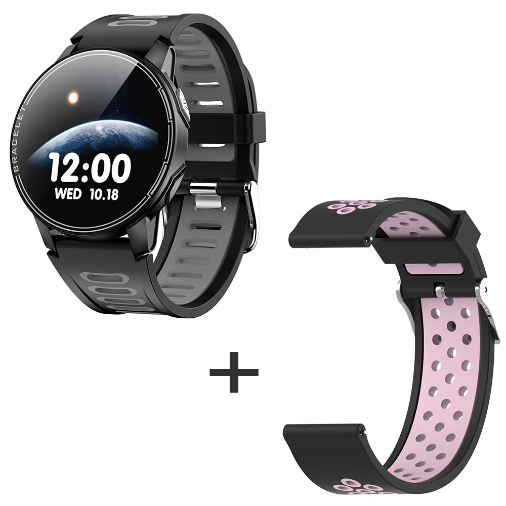 neue L6 Smart Uhr IP68 Wasserdichte Sport Männer Frauen Bluetooth Smartwatch Fitness Tracker Heart Rate Monitor Für Android IOS: G3