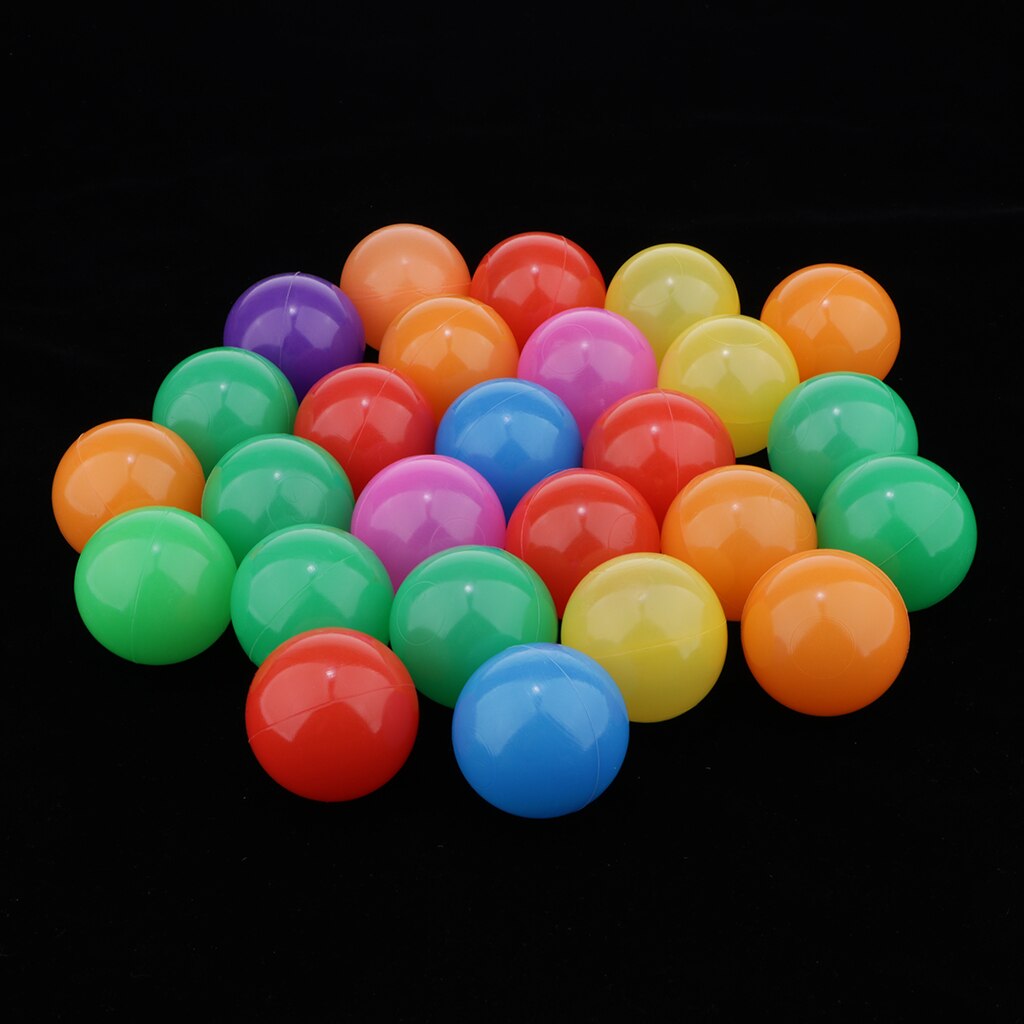 50 Pcs Colorful Ball Soft Plastic Ball Swim Ball Toy Outdoors