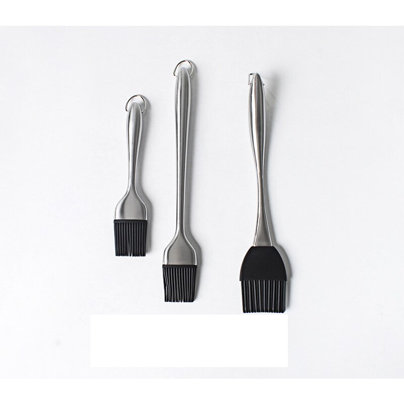Stainless Steel Basting Brushes Bread Cook Pastry Oil BBQ Long Handle Basting Brush Tools Kitchen Barware Stuff Accessories