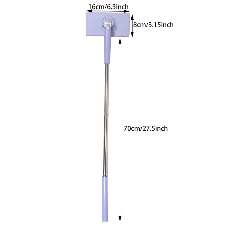 Hands-Free Cleaning mop For Floor/Window 360°Rotation Mini Mop For Wet Wipes Household Kitchen Cleaning Tool: Blue