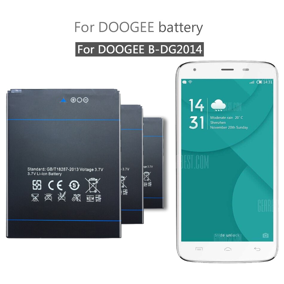 Batería para teléfono móvil Doogee TURBO DG2014 B-DG2014, , con número de seguimiento