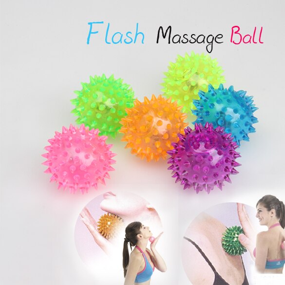 Knipperende lichtgevende, puntige, hoge stuiterende ballen, nieuwigheid, sensorische egelbal  m09