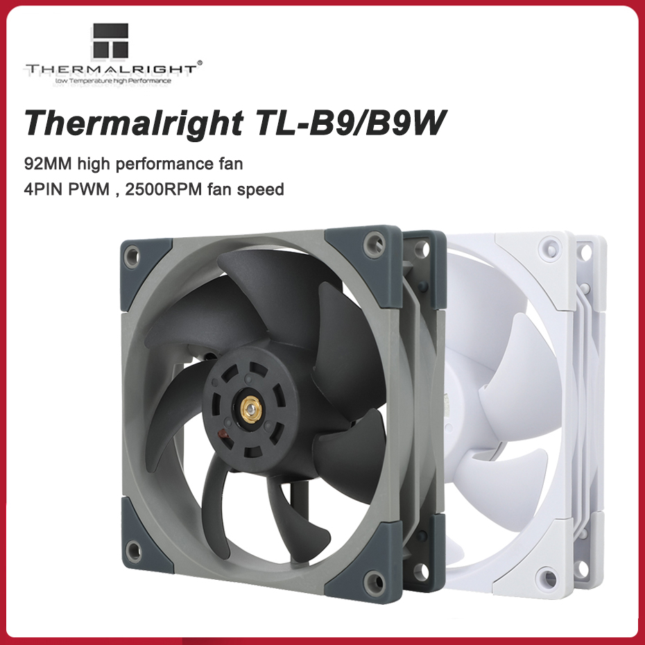 Thermalright TL-B9/B9W 92Mm 4PIN Pwm Case Koelventilator 2500Rpm Hoge Prestaties Luchtdruk Radiator Fan