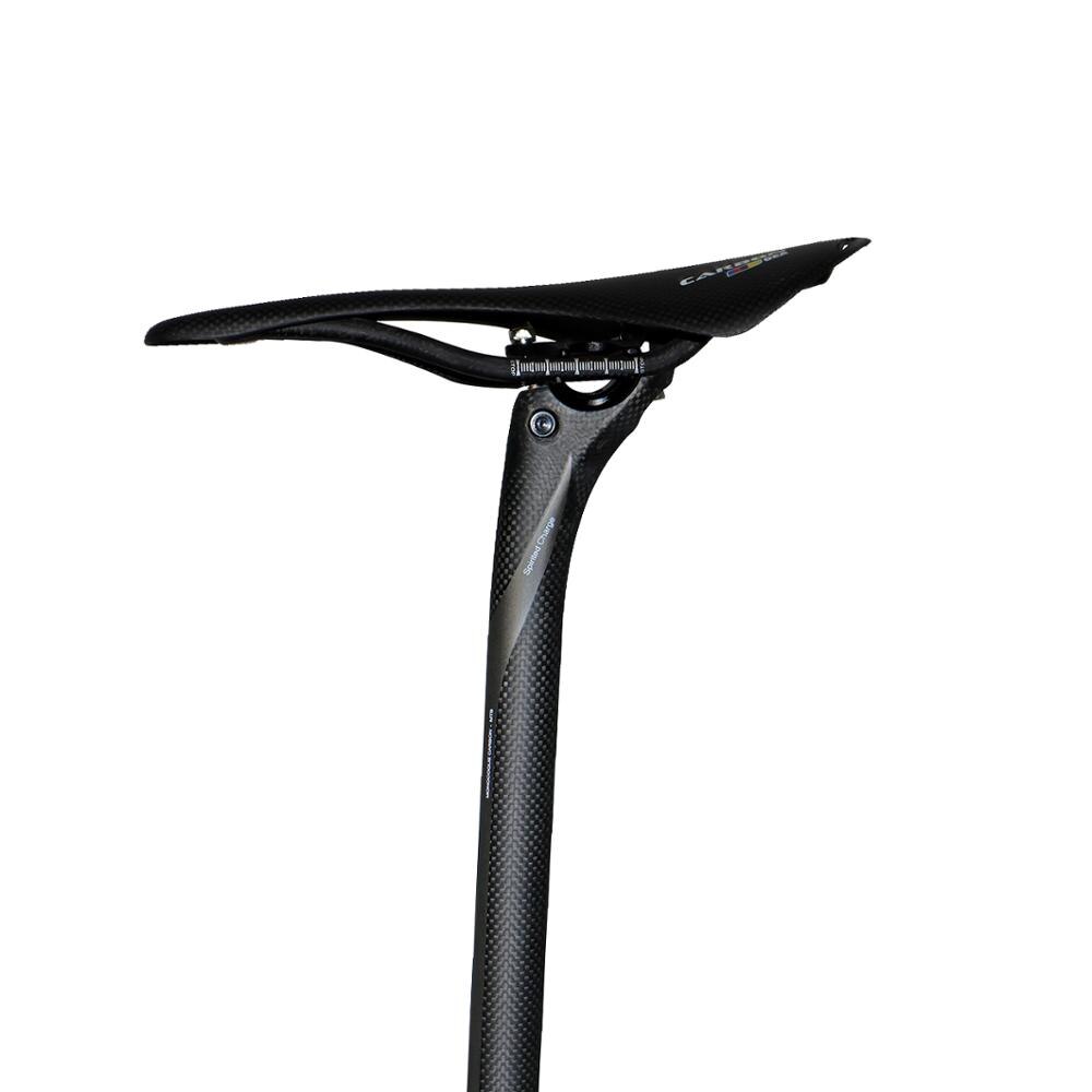 Tija de sillín 3k de 25MM, tubo de asiento de fibra de carbono, especial, /27,2/30,8x31,6/350mm, para bicicleta de montaña o carretera, novedad de 400