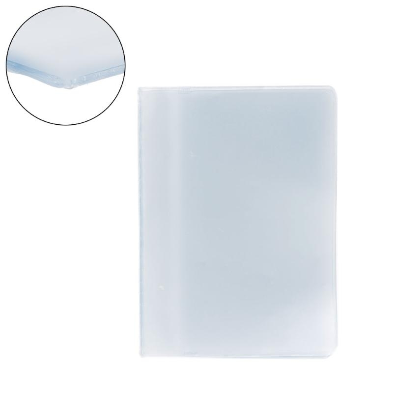 Q1QA Plastic PVC Clear Pouch Name ID Credit Card Holder Case Organizer Keeper Pocket: Blue
