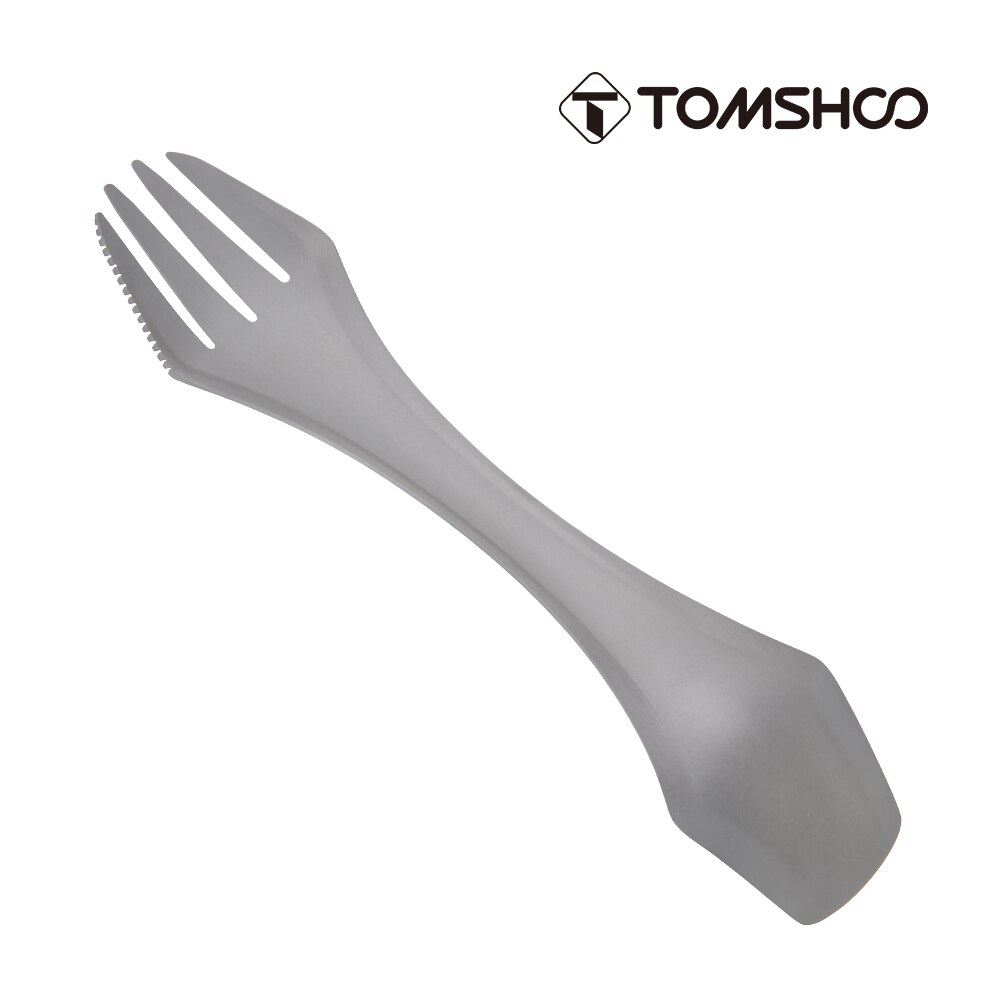 Plegable cuchara tenedor cúter ligero al aire libre la cena Spork cubiertos viajes de Camping mochila Tab Kits de viaje