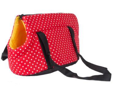 Lemmikkikissa kantolaukku mukava pehmeä pentu koira kissat reppu olkalaukut ulkoilu lemmikit reppu laukku pienille koirille chihuahua mopsi: Punainen / L 55 x 26 x 27cm