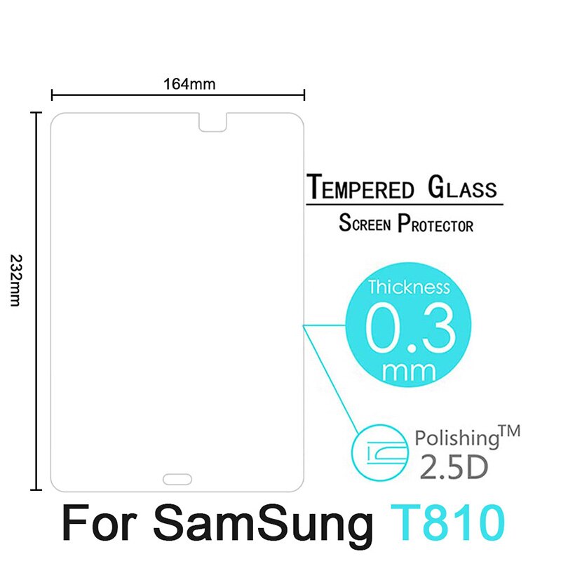 Hd vidro temperado para samsung galaxy tab s2 9.7 polegada t810 t813 t815 t819 tablet protetor de tela 2.5d premium película protetora 9h