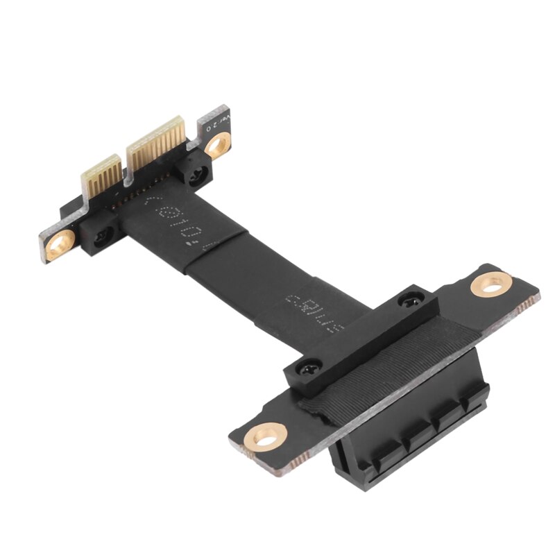 Kabel PCIE X1 pion podwójny 90 stopni kątowy kabel przedłużający PCIe 3.0 X1 robić X1 8Gbps PCI wyrazić 1X karta rozszerzająca