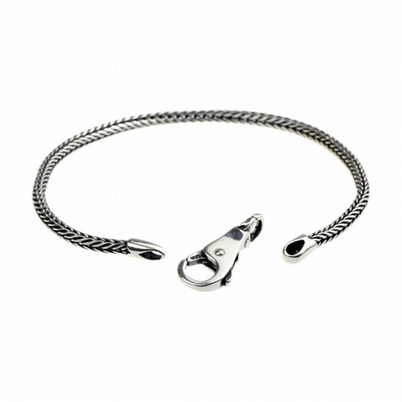 Emith Fla Authentic 925 Sterling Silver Chain Bracelet Jewelry for Women Men Locks Beads Charm Fit For European Bracelet