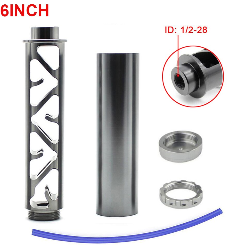 Aluminum Trap 1/2-28 5/8-24 6inch 10inch Single Core Fuel Filter Fuel Trap Solvent Trap for NAPA 4003 WIX 24003 Car Motorbike: 6SILVER1228A-3.5cm