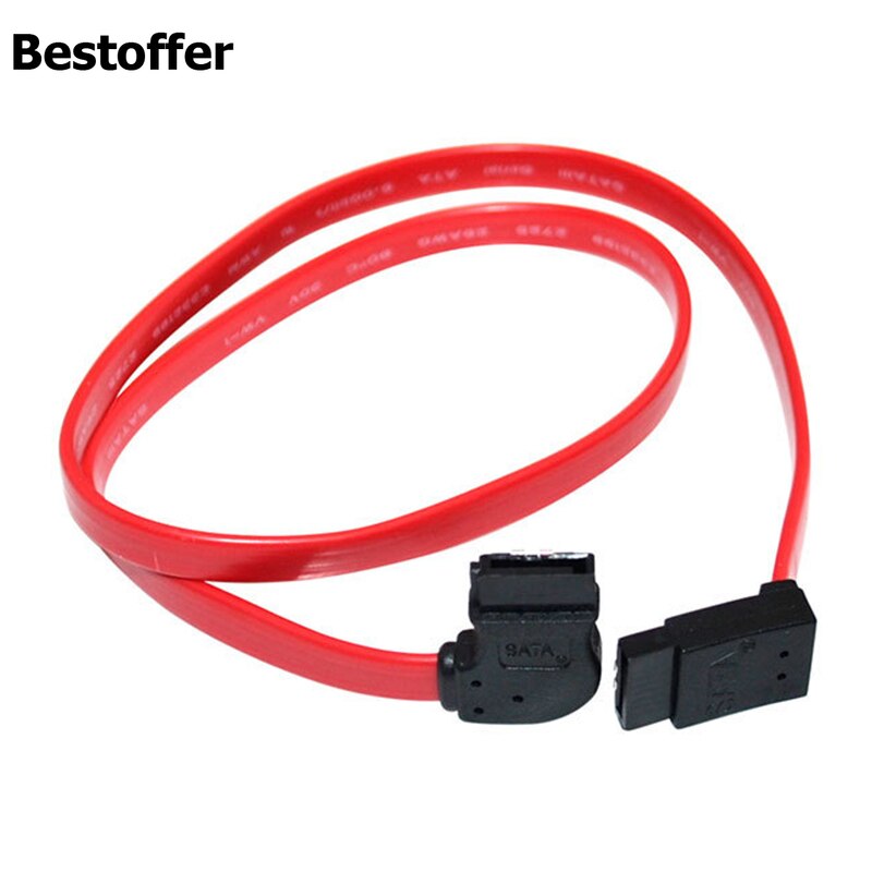 50CM 1.5&quot; Serial SATA ATA DATA 7Pin Left 90 Degree Elbow to Up Angled Lead Cable