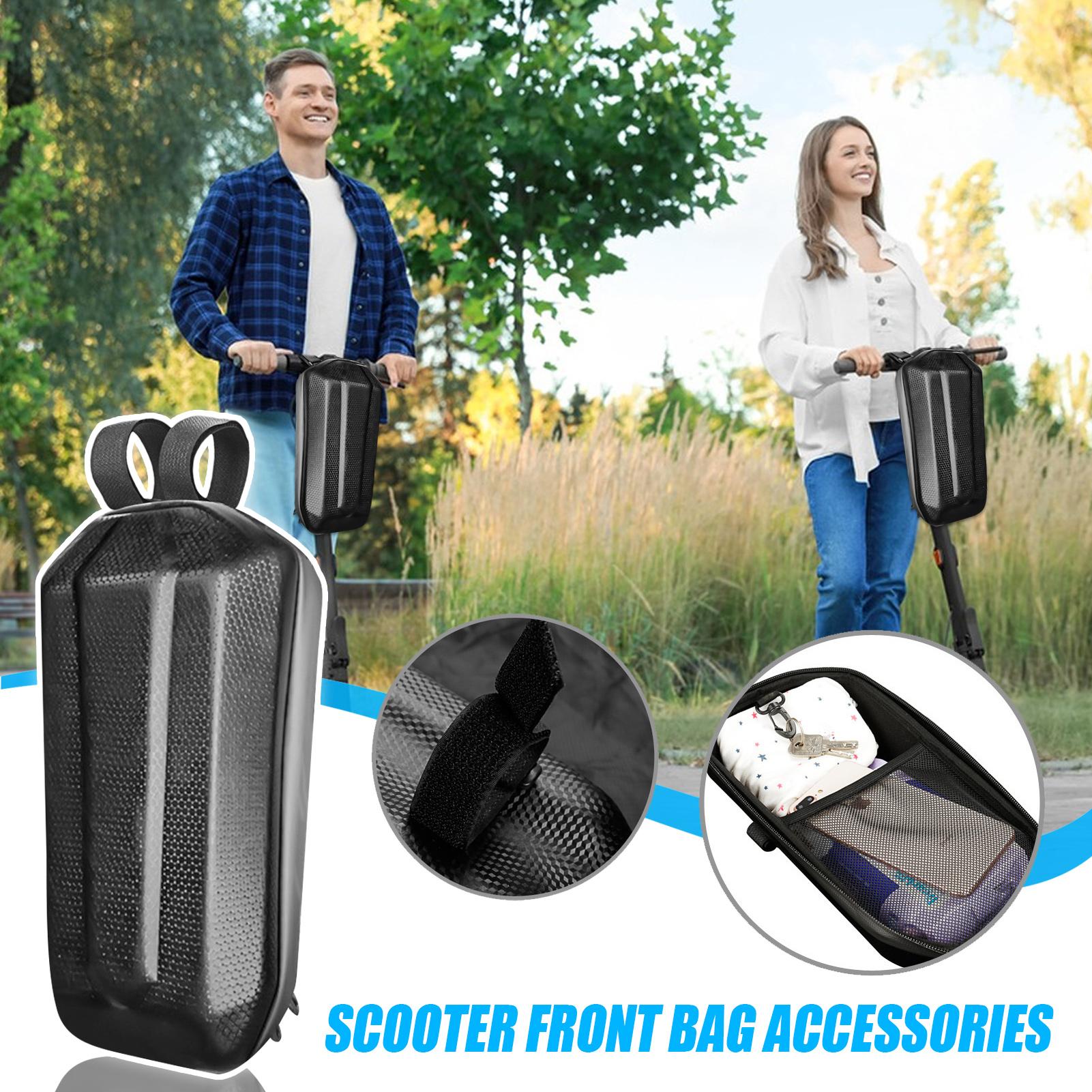 Bolsa de almacenamiento para patinete eléctrico, bolsa de almacenamiento frontal de carcasa dura de 3L, accesorios para patinete eléctrico, bolsas de transporte, bolsa para motocicleta