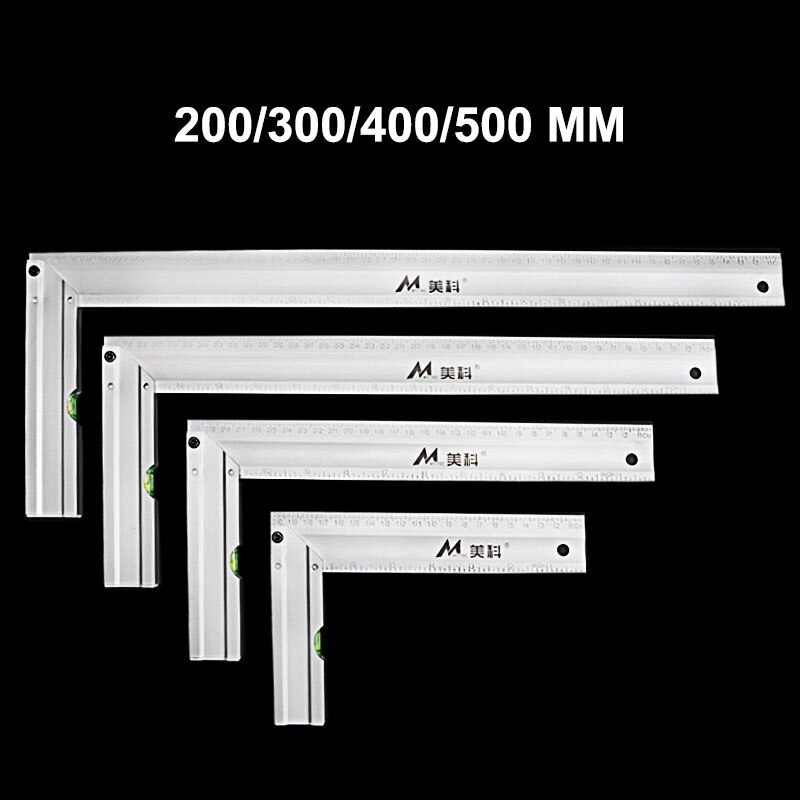 200/300/400/500mm Metric/Inch Square Ruler 90 Degr... – Grandado