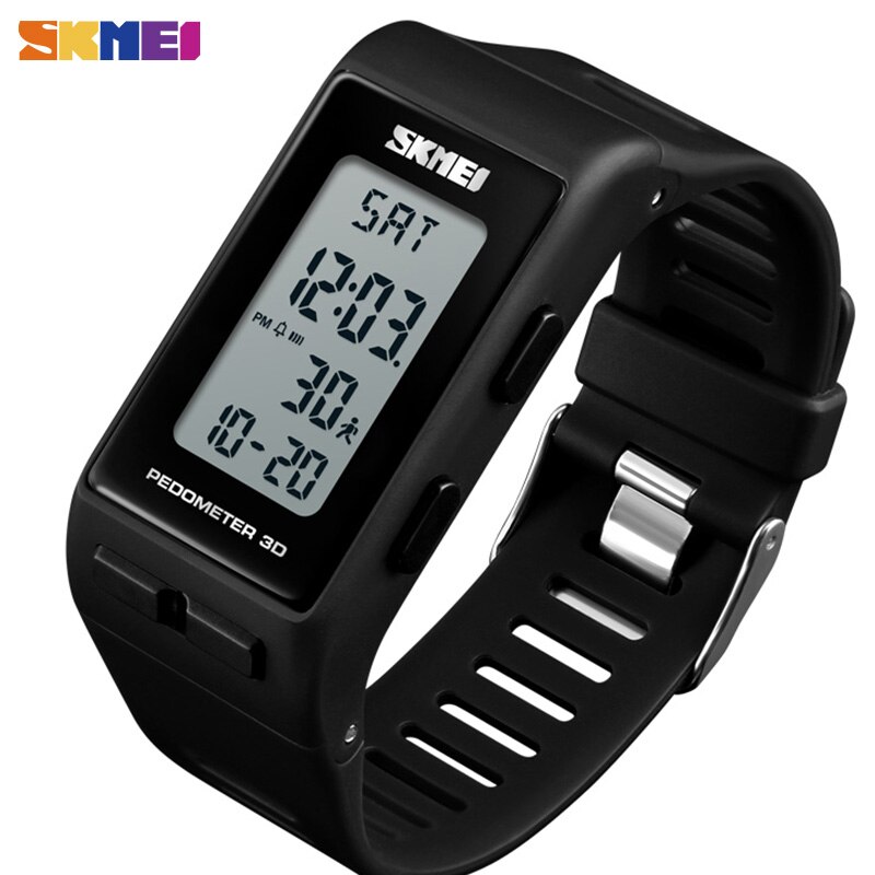SKMEI-reloj deportivo con podómetro 3D para hombre y mujer, pulsera Digital con calorías, a la , resistente al agua, 1363