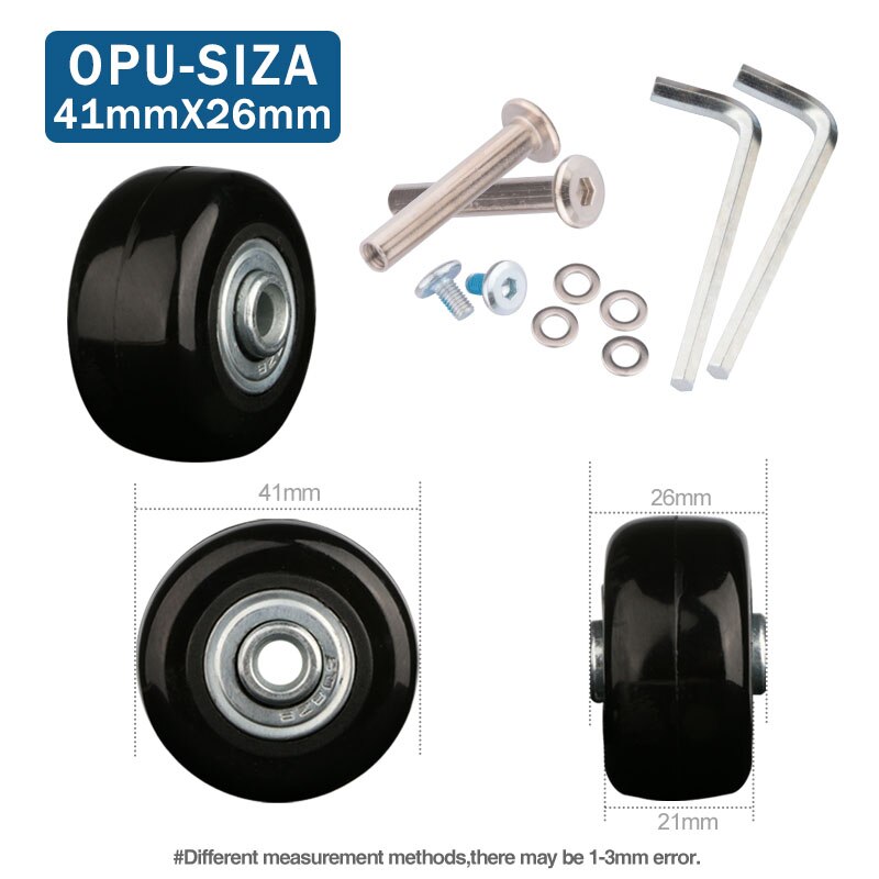 Suitcase Wheels 1 pair of Luggage Suitcase Replacement Wheels Axles Deluxe Repair Deluxe Repair Tool Casters: Hot Pink